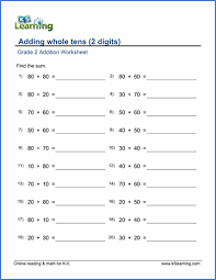 second grade pdf math worksheets