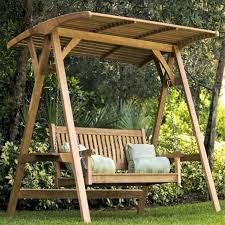 Wooden Patio Swing Suitable For Three