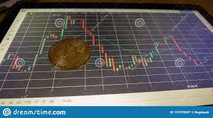 Bitcoin On A Price Chart Stock Image Image Of Chart 131970567