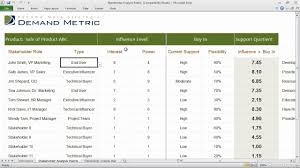 Stakeholder Analysis Matrix Template Youtube
