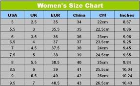 Us Shoe Size Chart To China Chinese Shoe Size Chart For