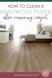 hardwood floor after removing carpet