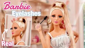 giving barbie dolls real eyelashes