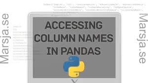 how to get the column names from a