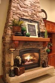 vintage stone fireplace mantel
