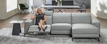 vitorio leather sofa modern recliner