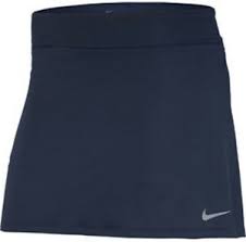 Details About New Thunder Blue Flat Silver S Nike Womens Dri Fit Knit 15in Golf Skort