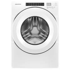 Is located in left dispenser. Amana Front Load Washer 27 5 0 Cu Ft White Nfw5800hw Rona