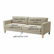 ikea karlstad sofabed cover slipcover