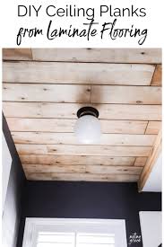 diy ceiling planks from laminate