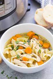 Instant Pot Chicken Noodle Soup Easy And Healthy Recipe gambar png