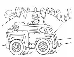 This is black and white picture of chase paw patrol to color. Chase Paw Patrol 14 Coloring Page Free Printable Coloring Pages For Kids