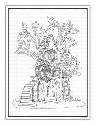 This ensures that both mac and windows users can download the coloring sheets and that your coloring pages aren't covered with ads or other web. Fairy Treehouse Printable Coloring Page Color With Steph Coloring Pages Fairy Coloring Pages Tree House Drawing