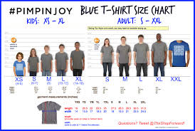 Standard T Shirt Size Chart The Shop Forward