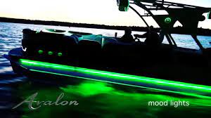 luxury pontoon boat lighting