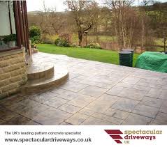 Pattern Imprinted Concrete Patios In