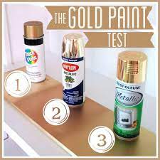 The Gold Spray Paint Test