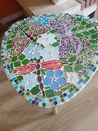 Mosaic Coffee Table Cute Glass Table