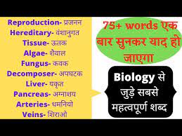 biology ke most common words biology