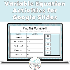 Variable Equations Activities For