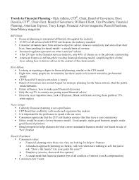 Certified Financial Planner Resume Shalomhouse Us Sample Format 1777