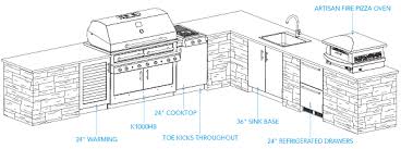 outdoor kitchen design layout