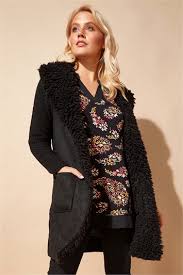 Black Puffer Coat Fur Coat