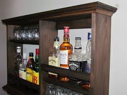 mini bar espresso stain liquor cabinet