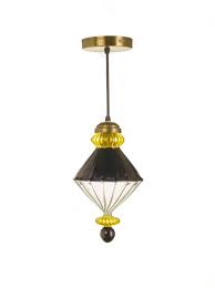 Industrial Glass Pendant Light With