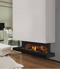 corner linear electric fireplace
