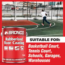 bronco rubberized floor coating 1l