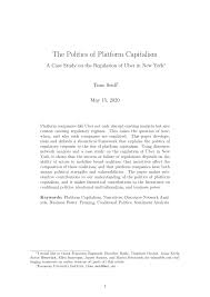 the politics of platform capitalism a
