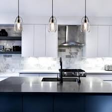 Shop for kitchen lighting bathroom lighting dining room lighting bedroom lighting and more from a wide selection of styles at great prices. Lnc 1 Light Black Glass Pendant Light Modern Kitchen Island Lighting Qiy6f2hd13821c7 The Home Depot