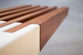 wing wood bench designer furniture