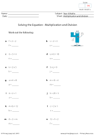 solving the equation multiplication