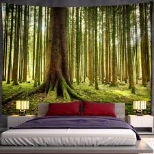 Natural Forest Wall Hanging Scenery