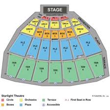 Eye Catching Starlight Theatre Seating Chart Seat Numbers