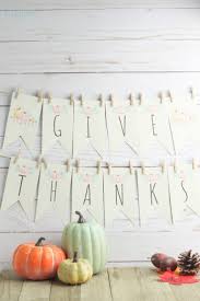 give thanks banner easy thanksgiving