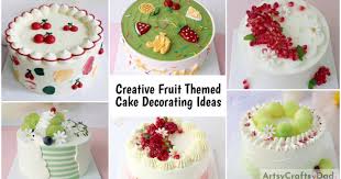 creative fruit themed cake decoration