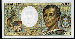 Print shows a variety of french revolutionary assignats (exchange notes and currency), issued between 1789 and 1795. World Banknotes Coins Pictures Old Money Foreign Currency Notes World Paper Money Museum Currency Of France 200 French Francs Banknote Of 1989 Montesquieu