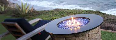 Reflective Fire Glass Fire Pit