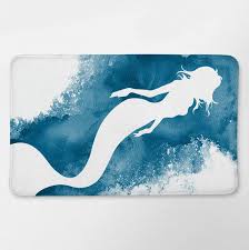 mermaid bath mat mermaid bathroom