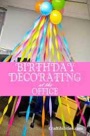 birthday decorating at the office