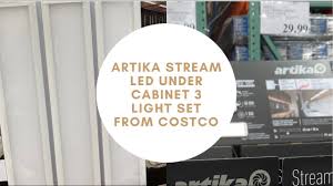 Fluorescent lights do not give off a lot of heat, and they are an energy efficient option as well. Artika Stream Led Under Cabinet 3 Light Set From Costco Youtube