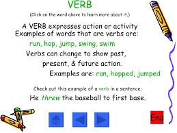 Second it always starts with a capital letter. Adjectives Nouns Verbs