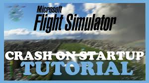 flight simulator how to fix crash on