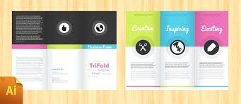 Template A5 Tri Fold Brochure Template Indesign Trifold Free