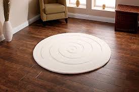 spiral ivory ivory circle rugs plain