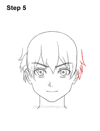How to draw hair on guy step by step. How To Draw A Manga Boy With Shaggy Hair Front View Step By Step Pictures How 2 Draw Manga