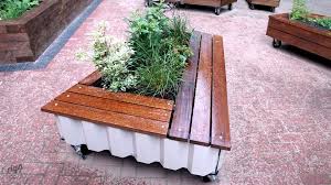 Bespoke Outdoor Planter With Seating Bench